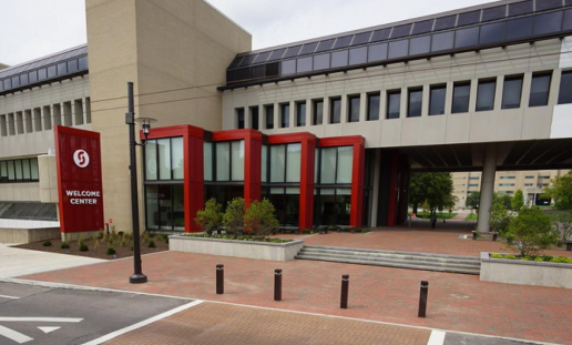 Dayton area universities and colleges, featuring University of Dayton, Kettering College, and Sinclair, with Ohio State University and others nearby.